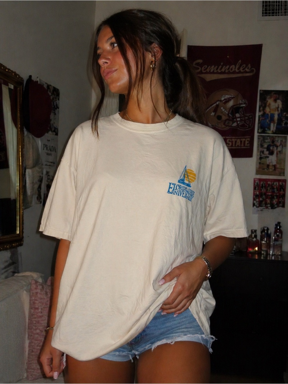 Vintage Florida State University Tee FSU Comfort Colors Oversized 2XL Coastal